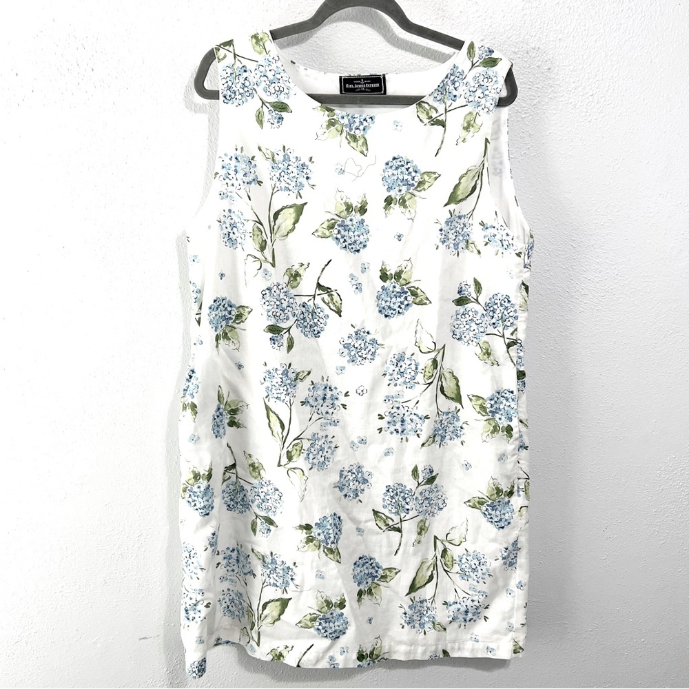 Kiel James Patrick linen hydrangea dress size 14